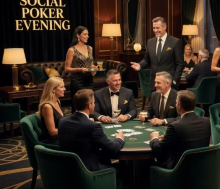 Tým, který zajišťuje společenské pokerové večery v Prahalis