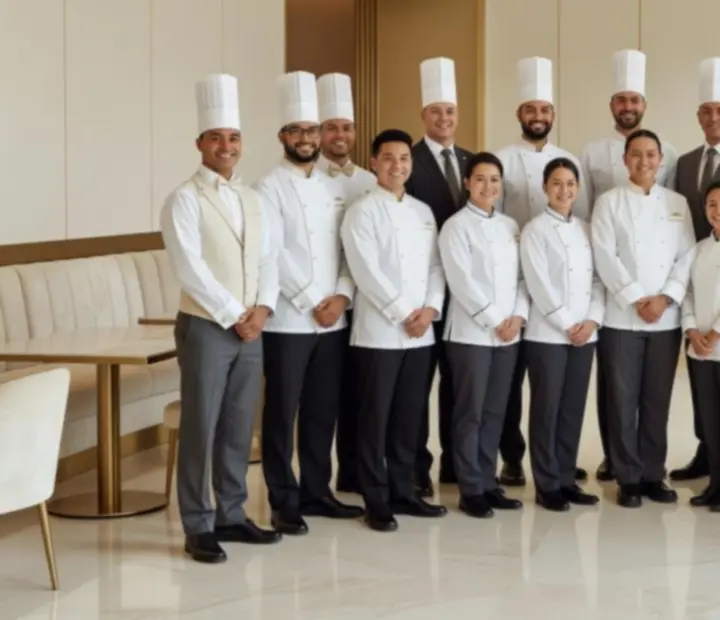 Tým restaurace Prahalis při přípravě luxusního večera